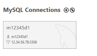 Connessione mySQL configurata